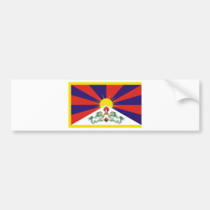 De vrije Vlag van Tibet Bumpersticker