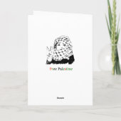 De vrije Wenskaarten van Palestina Kaart (Achterkant)
