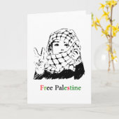 De vrije Wenskaarten van Palestina Kaart (Gele Bloem)
