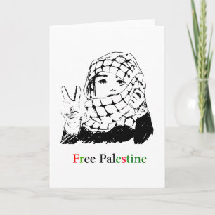 De vrije Wenskaarten van Palestina Kaart
