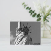 de vrije zijde zwart - wit briefkaart (Staand voorkant)