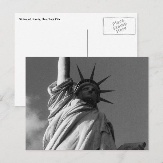 de vrije zijde zwart - wit briefkaart (Voorkant / Achterkant)