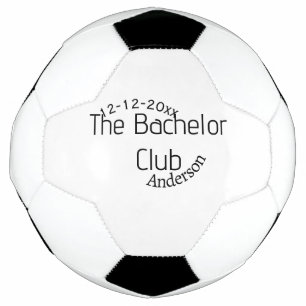 de vrijgezellenclub naam jaar stijlvol trendy rond voetbal
