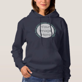 de vrijgezellenfeest uw afbeelding hier, foto teks hoodie