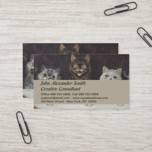 De vrijgezellenfeest van de kat visitekaartje
