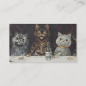De vrijgezellenfeest van de kat visitekaartje (Achterkant)