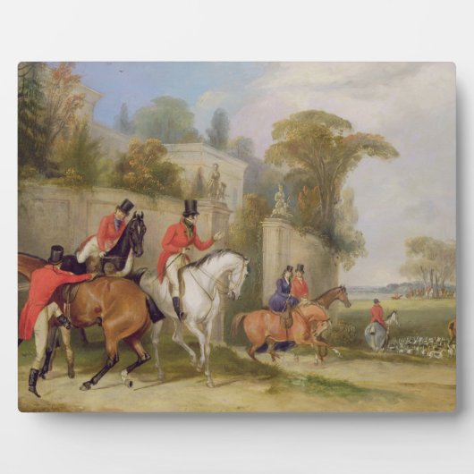 De vrijgezellenhal, De ontmoeting, 1835 (olieverf  Fotoplaat (Voorkant)