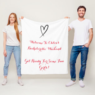 DE VRIJGEZELLINNENPARTY FLEECE DEKEN