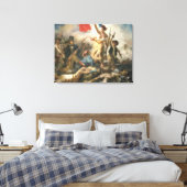 De vrijheid Guidant de Volk - Pixel Art Canvas Afdruk (Insitu (Slaapkamer))