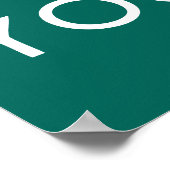 de vrijheid is in gevaar om het met al je kracht t poster (Hoek)