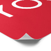 de vrijheid is in gevaar om het met al je kracht t poster (Hoek)