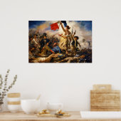 De Vrijheid Leidt het Volk door Eugène Delacroix Poster (Keuken)