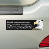 De vrijheid om geld te verkopen bumpersticker (Op auto)