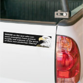 De vrijheid om geld te verkopen bumpersticker (Op Truck)