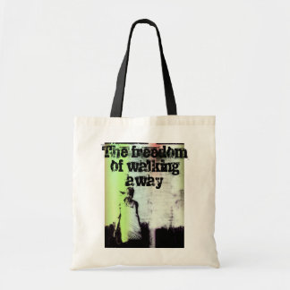De vrijheid om weg te lopen tote bag
