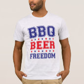 de vrijheid van bier is een leugenaar  t-shirt (Voorkant)