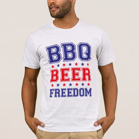 de vrijheid van bier is een leugenaar  t-shirt (Voorkant)