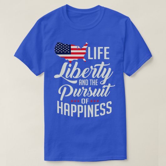 De vrijheid van het leven in Amerika en het nastre T-shirt (Design voorkant)
