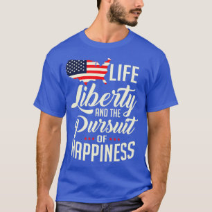 De vrijheid van het leven in Amerika en het nastre T-shirt