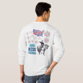 De vrijheidslichten tonen wit t-shirt (Achterkant volledig)