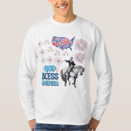 De vrijheidslichten tonen wit t-shirt