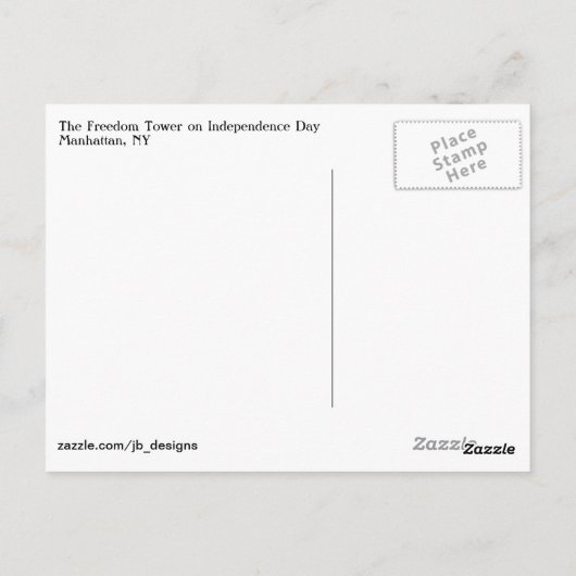 De Vrijheidstoren Briefkaart (Achterkant)