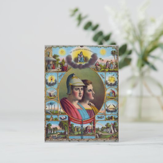 De vrijmetselaars briefkaart (Staand voorkant)