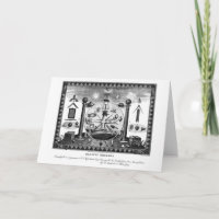 De vrijmetselaars- Grafiek van Emblemen van 1874