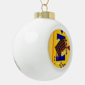 De vrijstelling keramische bal ornament (Links)