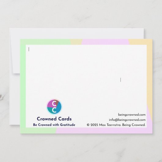 De vrijwilliger bedankkaart (Achterkant)