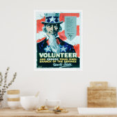 De vrijwilliger en kiest uw Tak (US02082) Poster (Keuken)