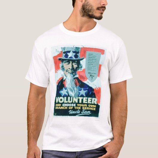 De vrijwilliger en kiest uw Tak (US02082) T-shirt (Voorkant)