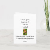 De vroege Aardbeien van de Lente Kaart (Achterkant)