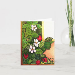 De vroege Aardbeien van de Lente Kaart