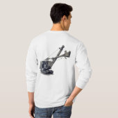 De Vroege Bouw van de Schop van de Kraan van het T-shirt (Achterkant volledig)