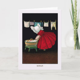 De vroege jaren 1900 vervolgt de Maandag Sunbonnet Kaart