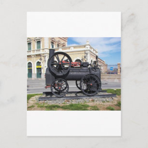 De vroege Locomotief van de Stoom in Cartagena Briefkaart