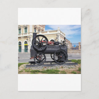 De vroege Locomotief van de Stoom in Cartagena Briefkaart