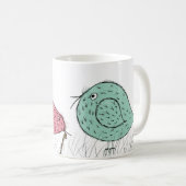 De vroege vogel..... koffiemok (Voorkant rechts)