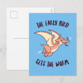 De vroege vogel krijgt de worm briefkaart (Voorkant / Achterkant)