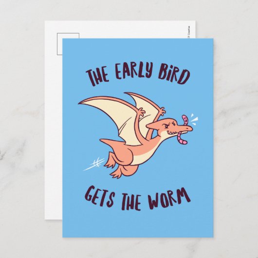 De vroege vogel krijgt de worm briefkaart (Voorkant / Achterkant)