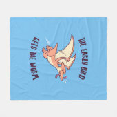 De vroege vogel krijgt de worm fleece deken (Voorkant (Horizontaal))