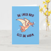 De vroege vogel krijgt de Worm Kaart (Gele Bloem)