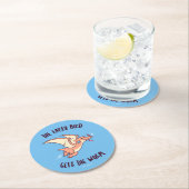 De vroege vogel krijgt de worm ronde kartonnen onderzetter (Insitu)