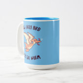 De vroege vogel krijgt de worm tweekleurige koffiemok (Voorkant links)