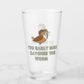De vroege vogel vangt de worm glas (Achterkant)