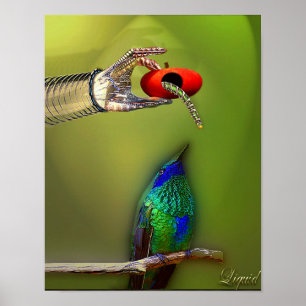 De vroege vogelafdrukken poster