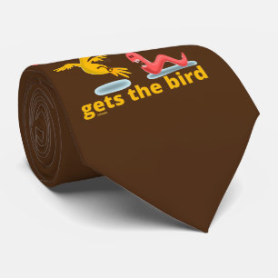 DE VROEGE WORM KRIJGT DE VOGEL grappige quote Stropdas