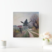 De VROEGSTE LENTE IN het Landschap van Vierkante Klok (Huis)