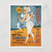 De vrolijke Affiche van het Theater van de Wereld Feestdagenkaart (Voorkant)